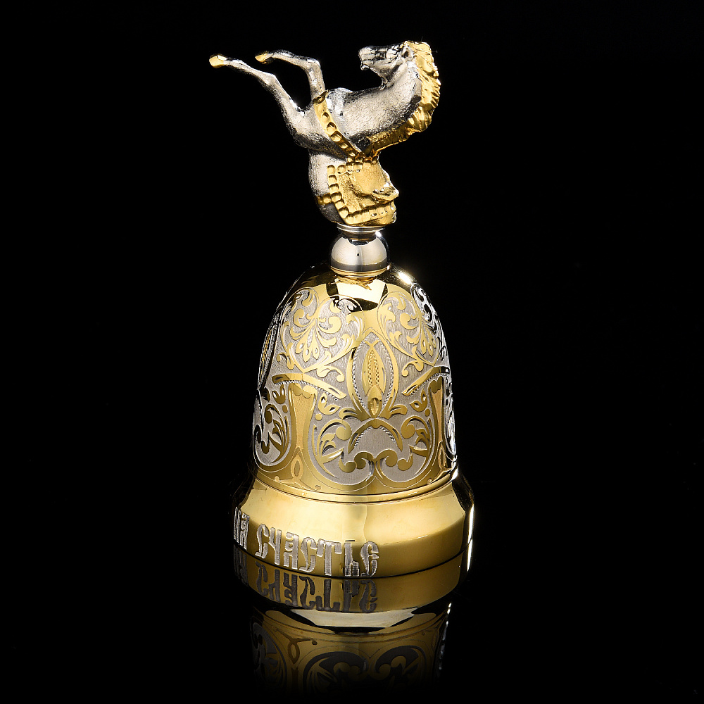 Лошадь Символ 2026 года. Колокольчик «Конь. На счастье». Златоуст - интернет магазин Русь Велика я фото 2