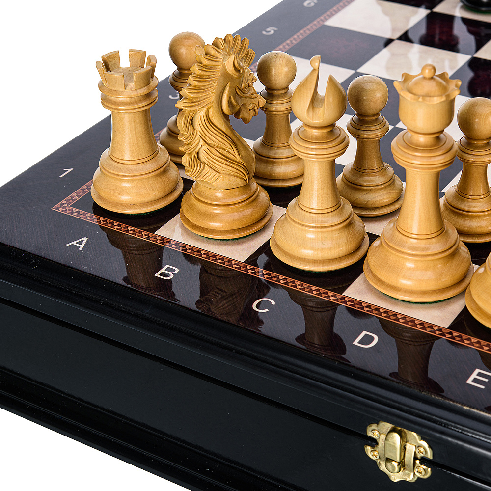 Шахматы коллекционные ручной работы «Камелот» 48х48 см - интернет магазин Русь Велика я фото 2