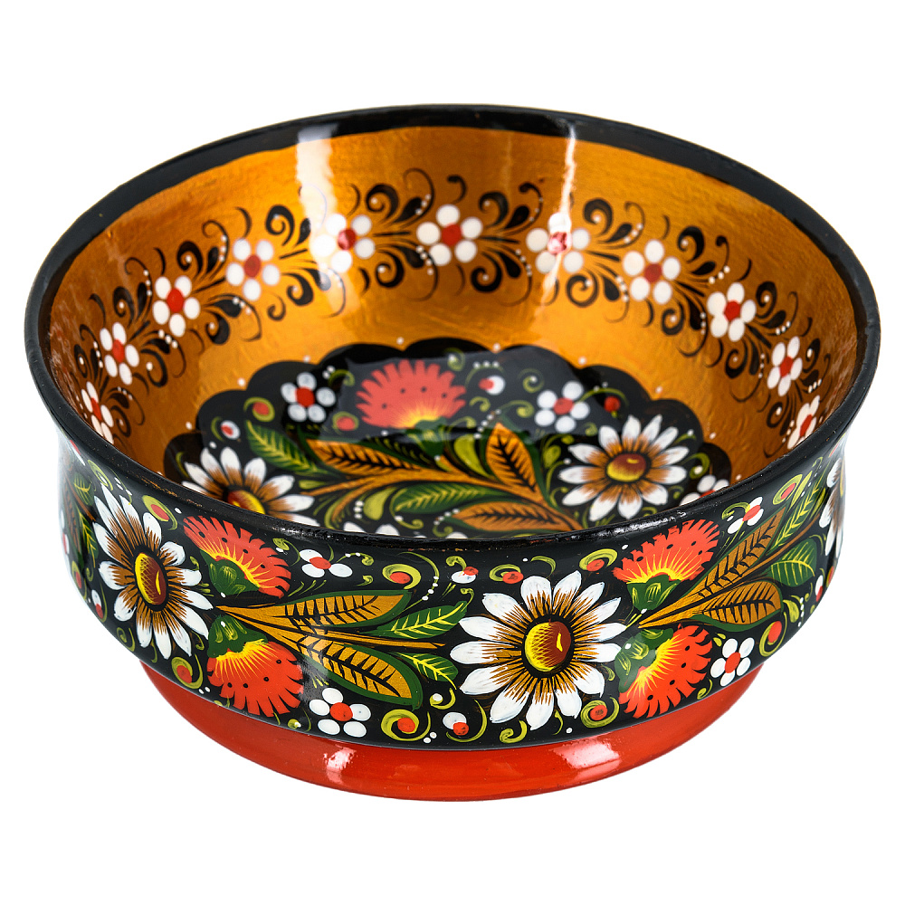 Чаша с росписью. Хохлома - интернет магазин Русь Велика я 