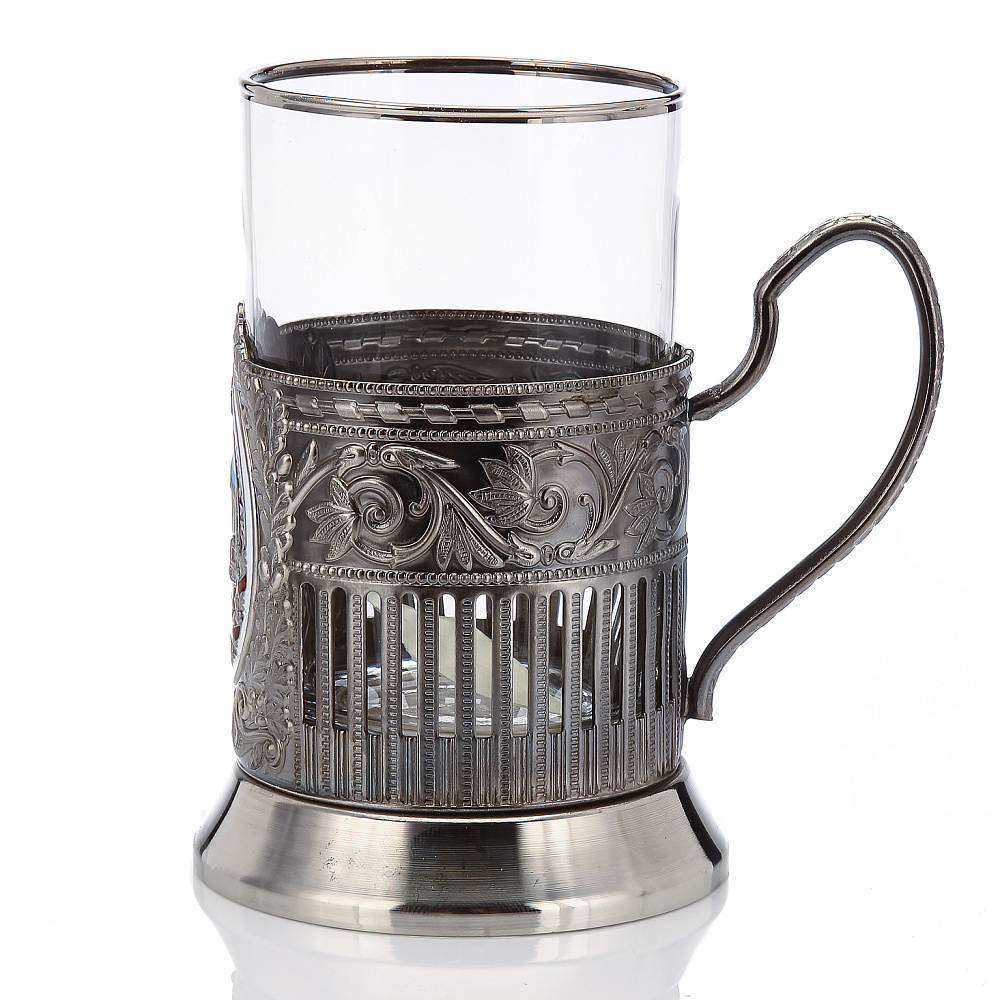 Подстаканник никелированный «Почетному строителю» - интернет магазин Русь Велика я фото 1