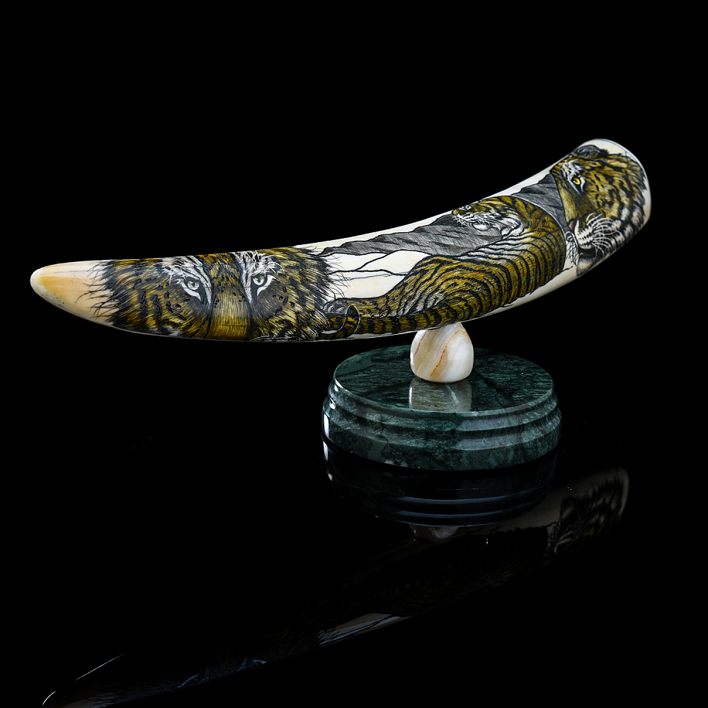 Статуэтка из кости «Тигр» - интернет магазин Русь Велика я фото 3
