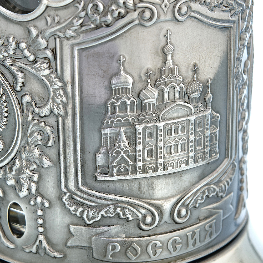 Подстаканник никелированный «Храм Спаса-на-крови» - интернет магазин Русь Велика я фото 3