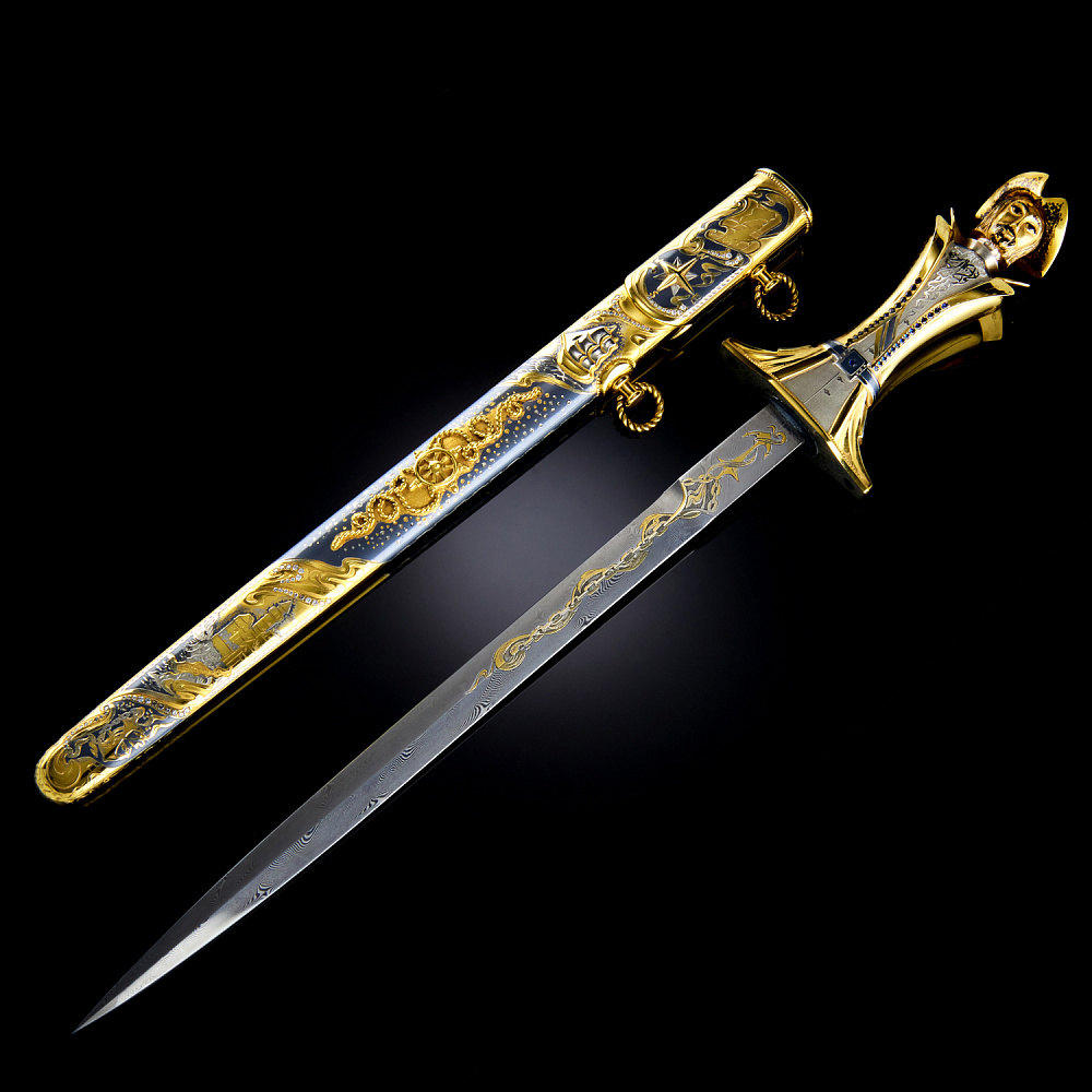 Кортик авторский «Остров сокровищ». Златоуст - интернет магазин Русь Велика я фото 1