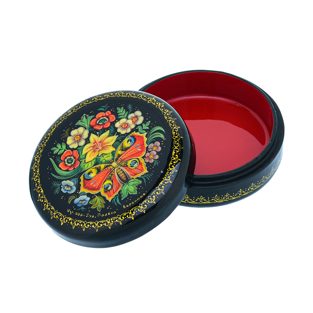 Шкатулка с художественной росписью «Цветы» - интернет магазин Русь Велика я фото 2