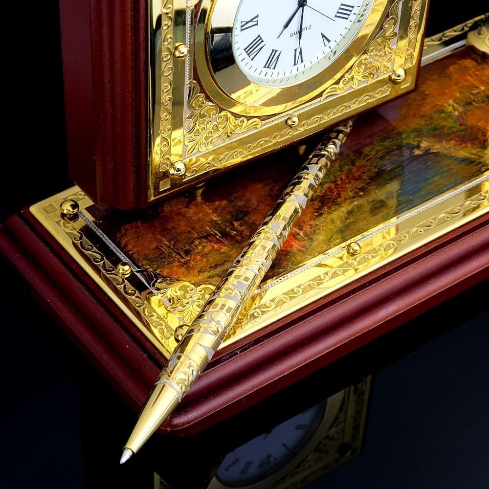 Настольные часы с ручкой. Златоуст - интернет магазин Русь Велика я фото 4