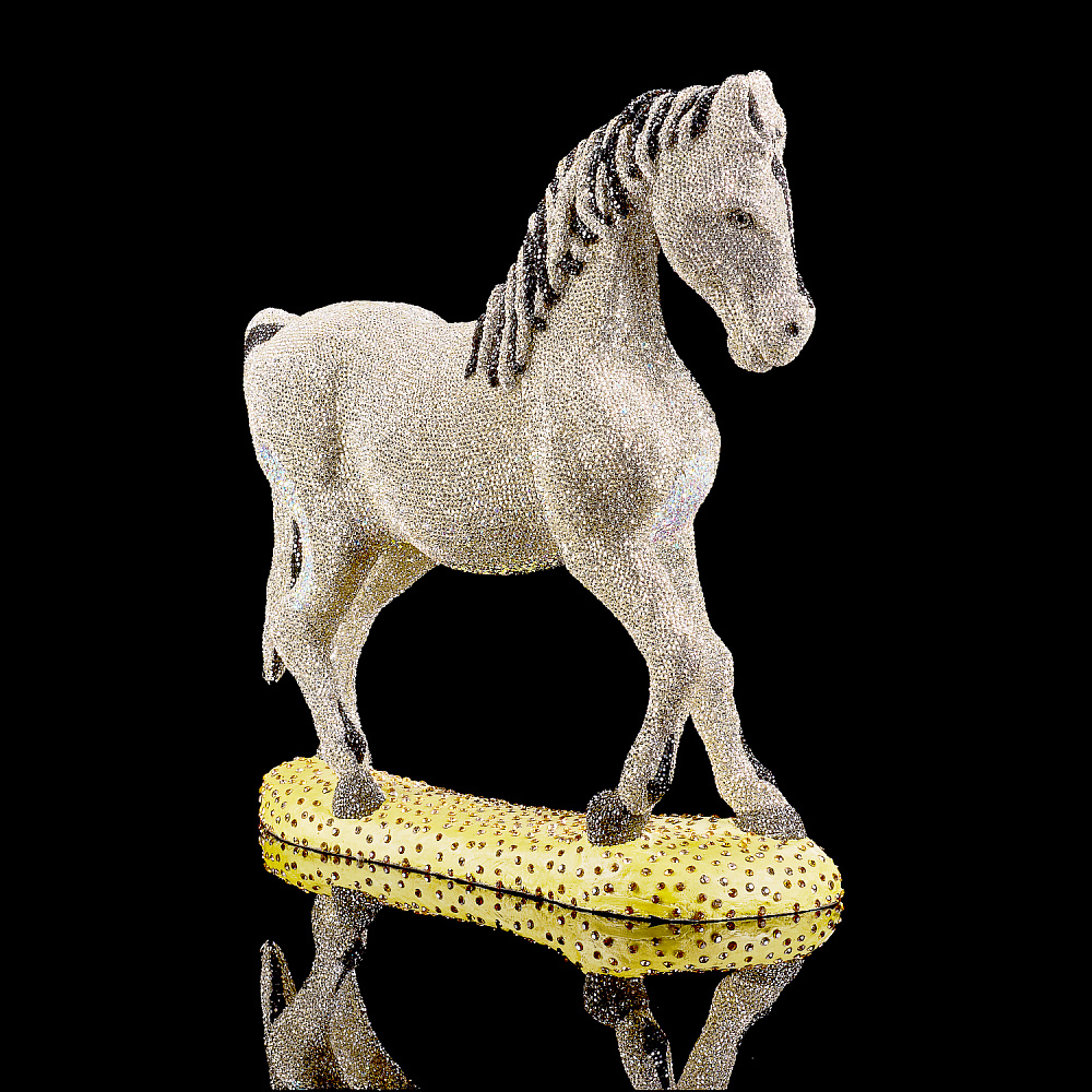 Символ 2026 года. Скульптура с хрустальными стразами «Лошадь» - интернет магазин Русь Велика я фото 3