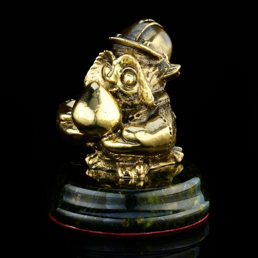 Бронзовая статуэтка «Сова-работник нефтегазовой промышленности» - интернет магазин Русь Велика я фото 2