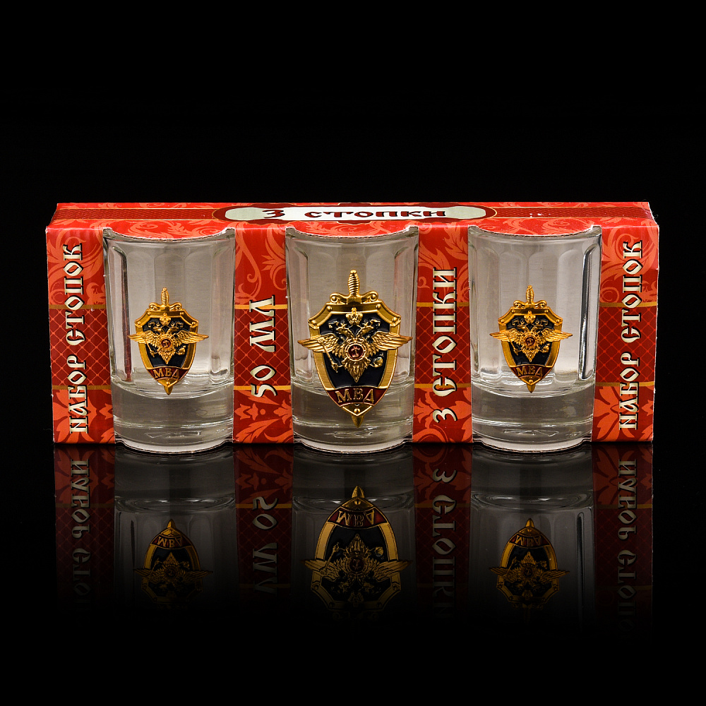 Набор стопок 50 мл «МВД» - интернет магазин Русь Велика я фото 3