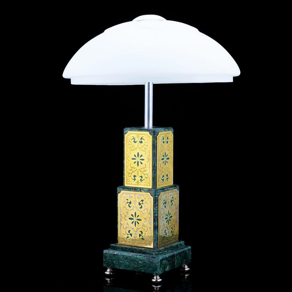 Настольная лампа из натурального камня - интернет магазин Русь Велика я фото 1