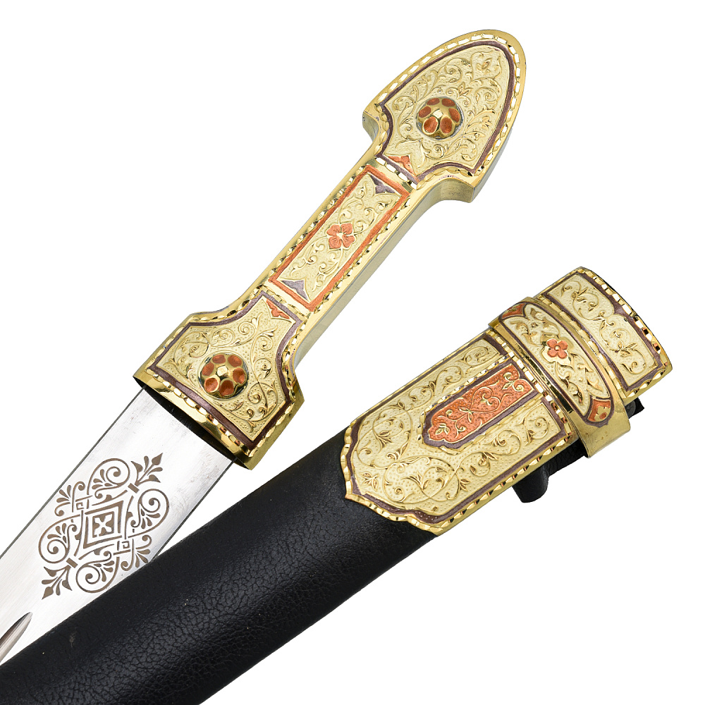 Подарочный набор с кинжалом и рожками для вина - интернет магазин Русь Велика я фото 4