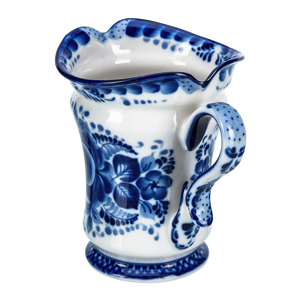 Чайный бокал «Мужской». Гжель - интернет магазин Русь Велика я фото 1