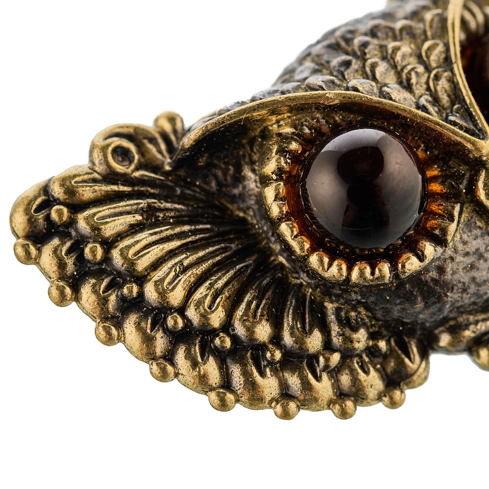 Брошь с янтарем «Совушка Жужа» - интернет магазин Русь Велика я фото 2