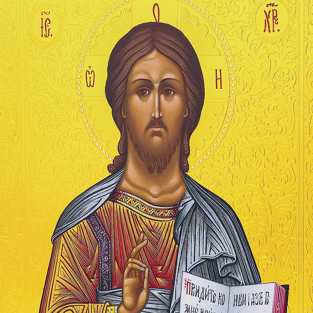 Икона на сусальном золоте «Господь Вседержитель» 20 х 24 см - интернет магазин Русь Велика я фото 3