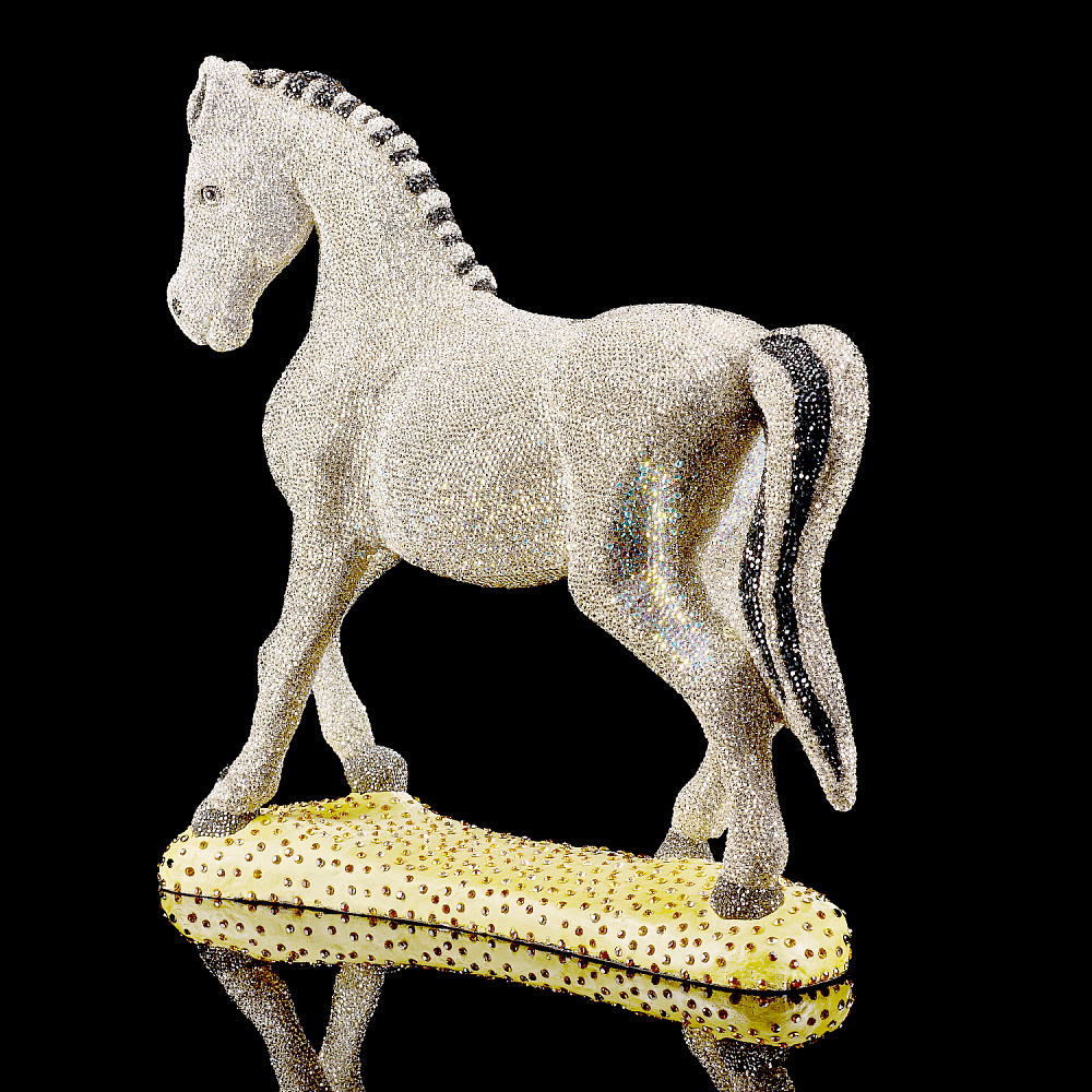 Символ 2026 года. Скульптура с хрустальными стразами «Лошадь» - интернет магазин Русь Велика я фото 5