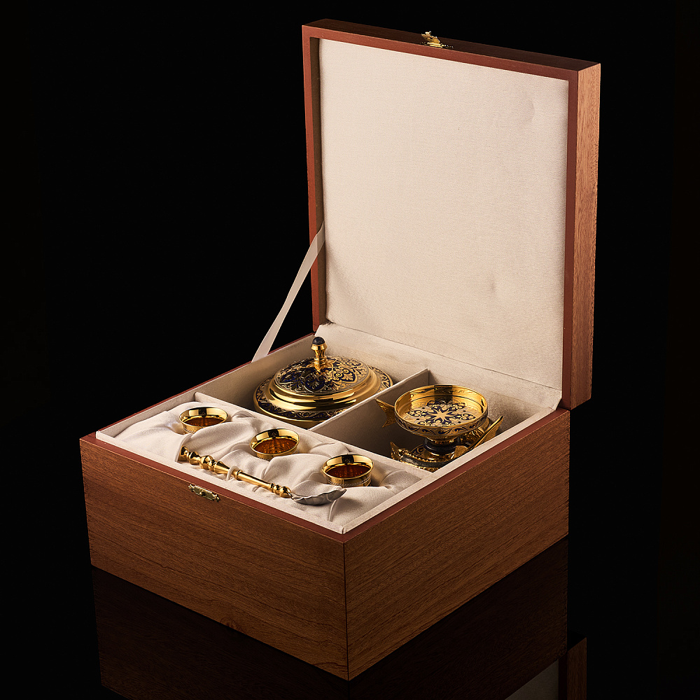 Икорница со стопками «Дары моря». Златоуст - интернет магазин Русь Велика я фото 6