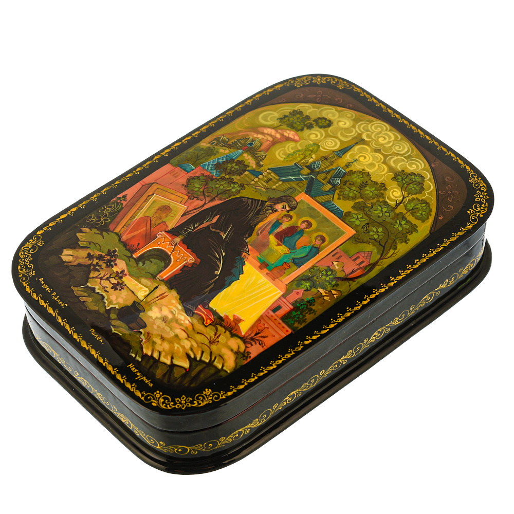 Шкатулка с художественной росписью «Андрей Рублев» - интернет магазин Русь Велика я фото 1