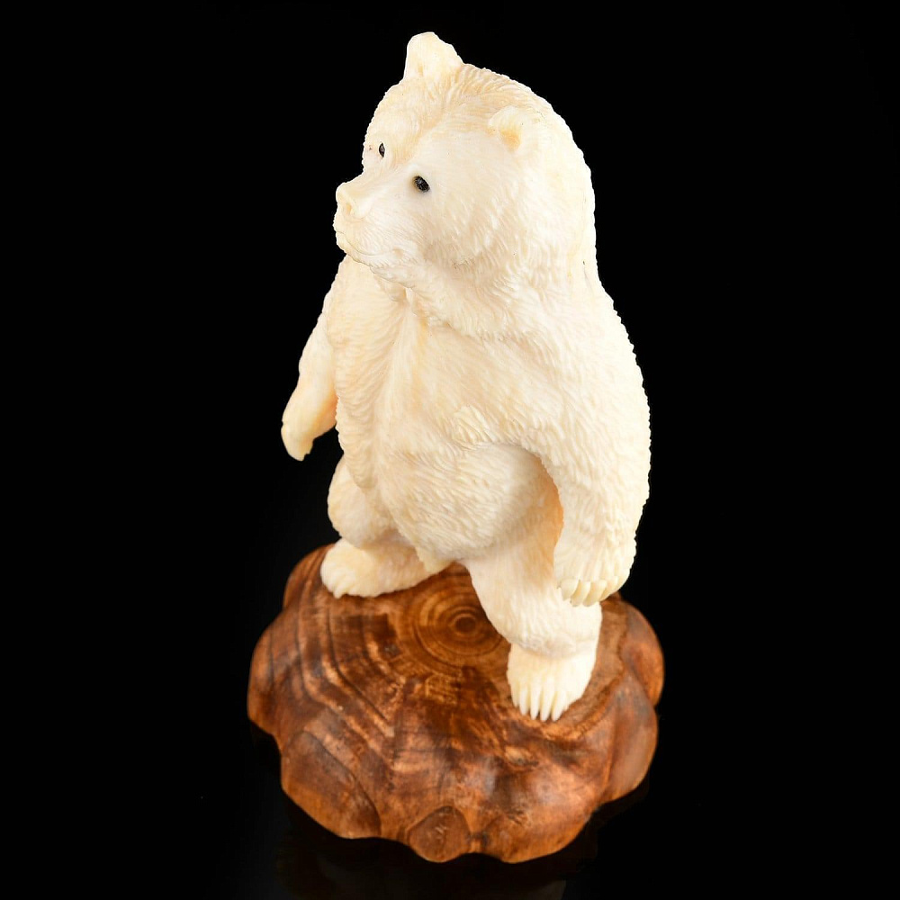 Скульптура из кости Кадьяк (Гризли) - интернет магазин Русь Велика я фото 5