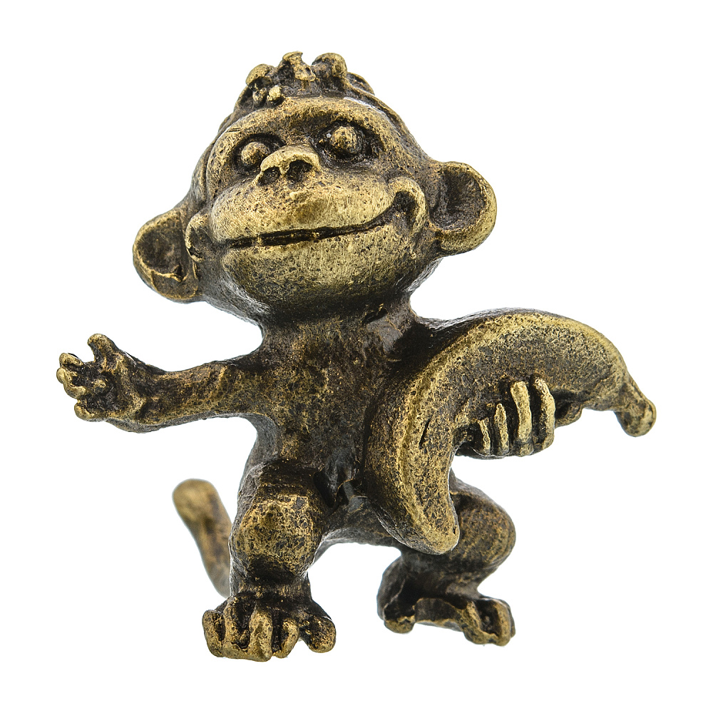 Бронзовая статуэтка «Обезьянка» - интернет магазин Русь Велика я 