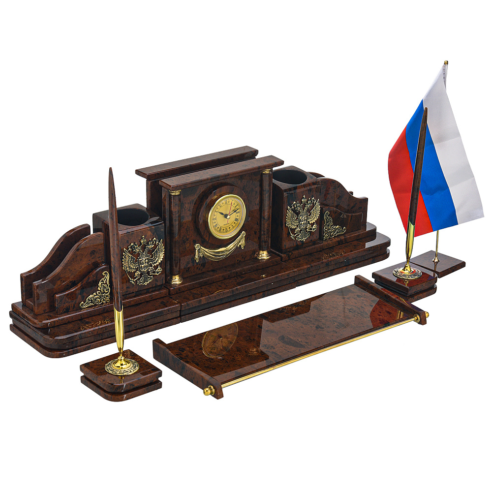 Настольный письменный набор из камня «Президентский» - интернет магазин Русь Велика я фото 1