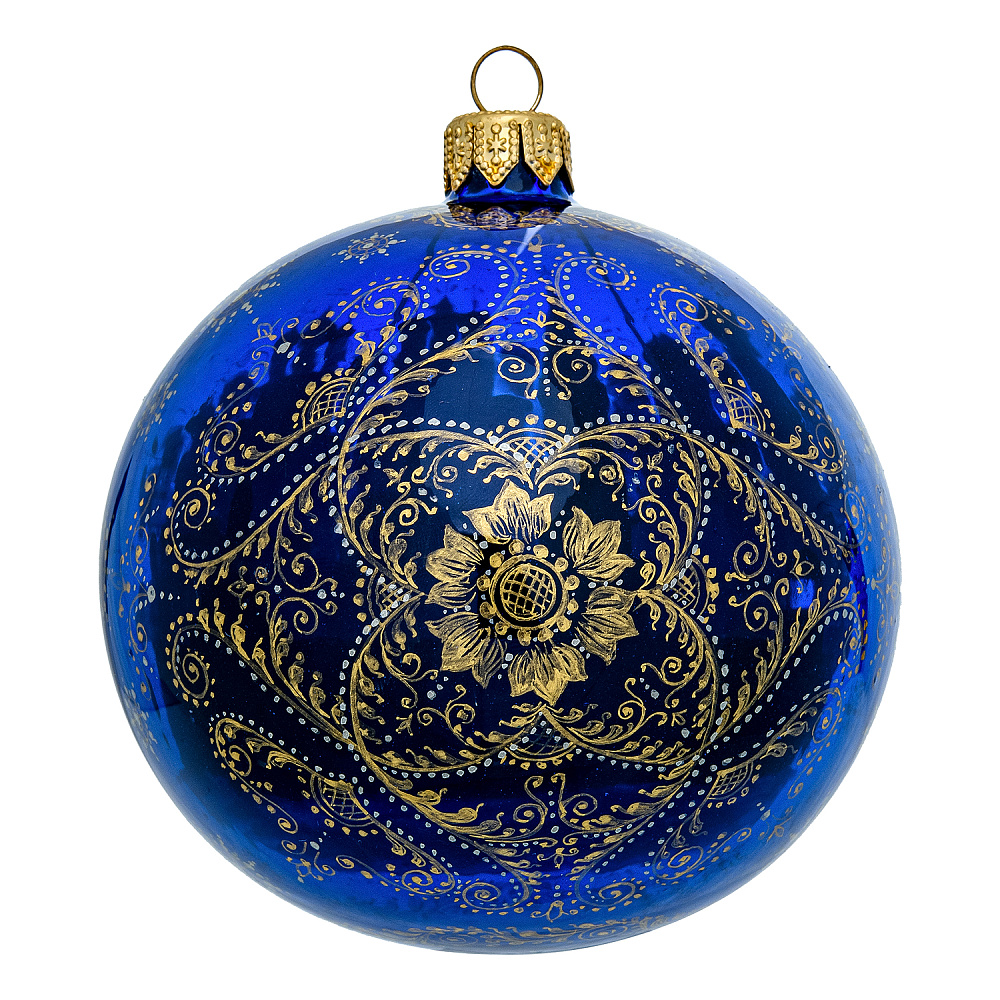 Новогодний елочный шар с ручной росписью «Москва» - интернет магазин Русь Велика я фото 2