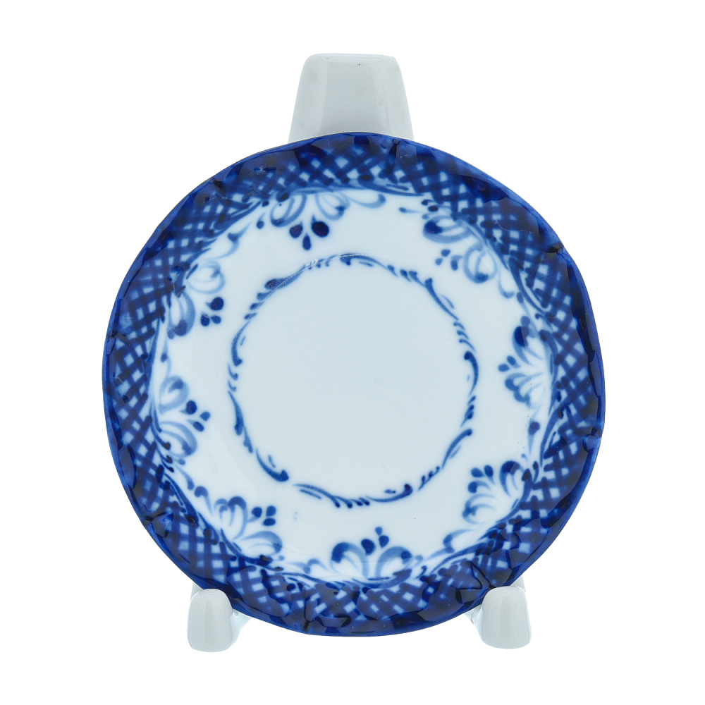 Кофейный сервиз на 6 персон «Тюльпан». Гжель - интернет магазин Русь Велика я фото 8