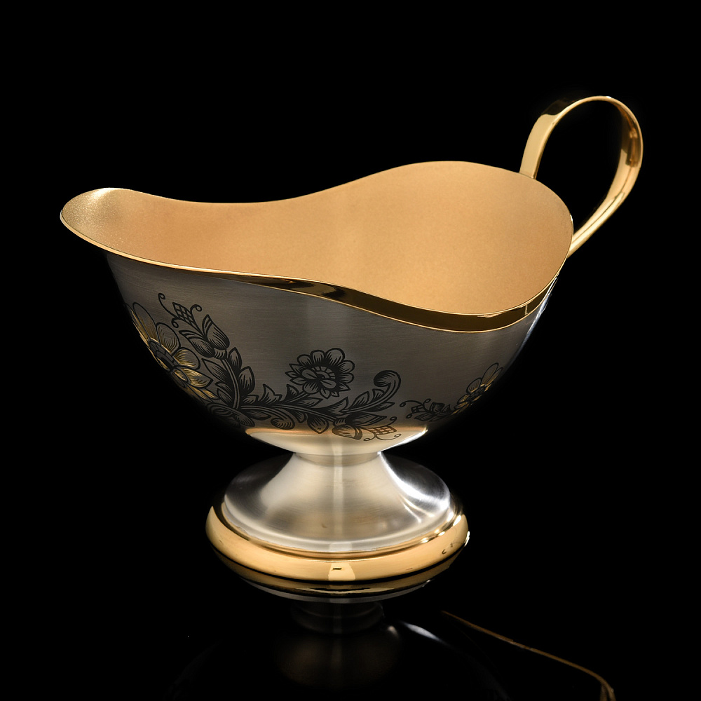 Соусник «Астра» из серебра 925*. Вес 207,47 г - интернет магазин Русь Велика я фото 2