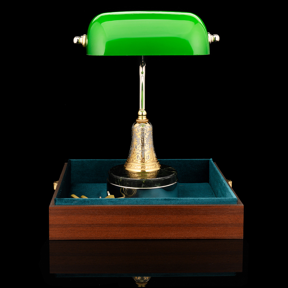 Лампа настольная с позолотой. Златоуст - интернет магазин Русь Велика я фото 4