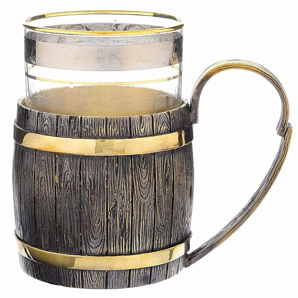 Подстаканник литой «Бочка» - интернет магазин Русь Велика я фото 1