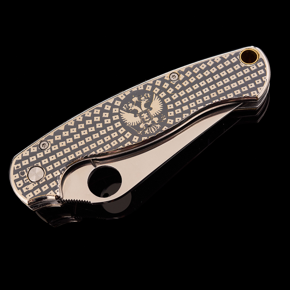 Нож сувенирный складной «Герб РФ». Златоуст - интернет магазин Русь Велика я фото 3