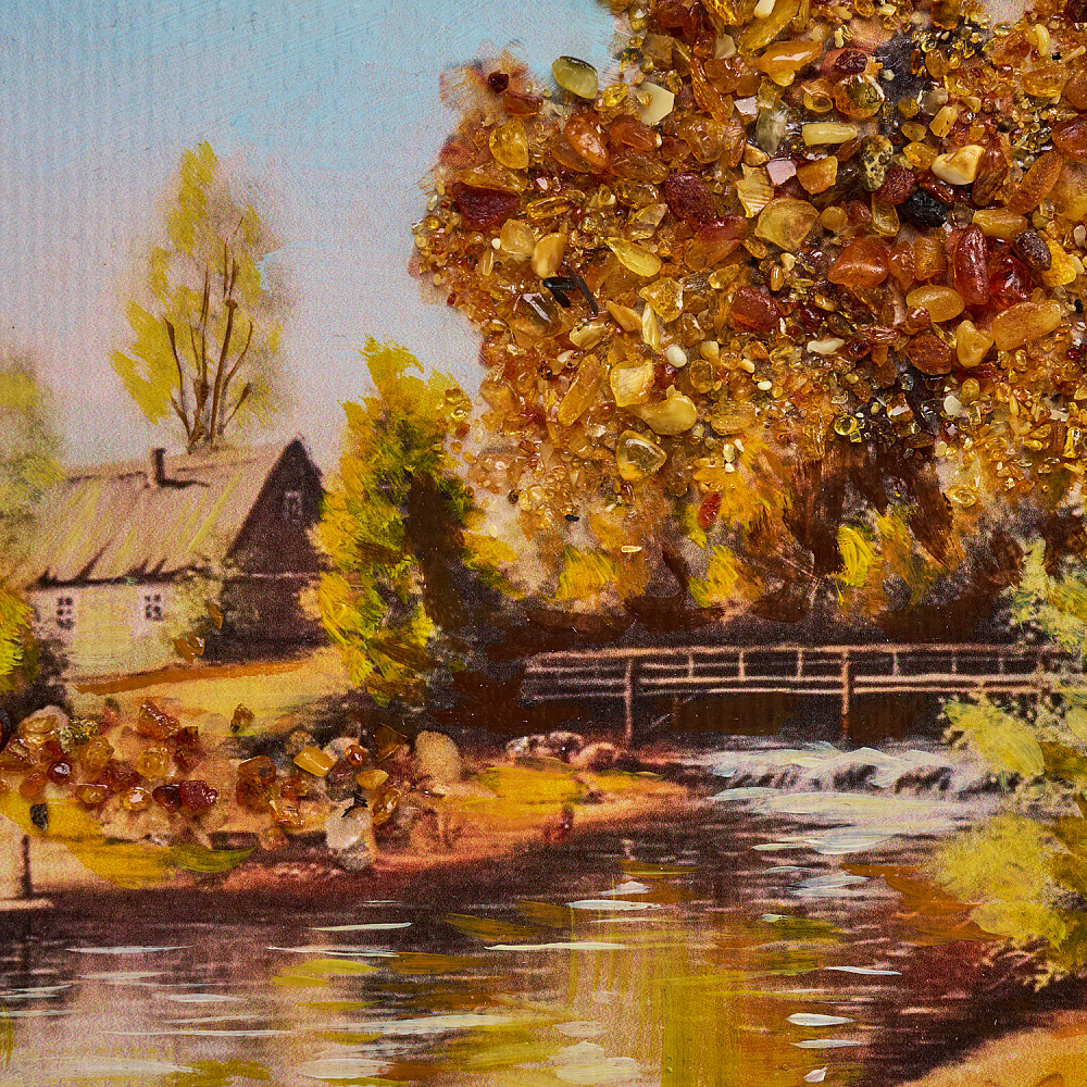 Картина янтарная «Природа» 15х24 см - интернет магазин Русь Велика я фото 1