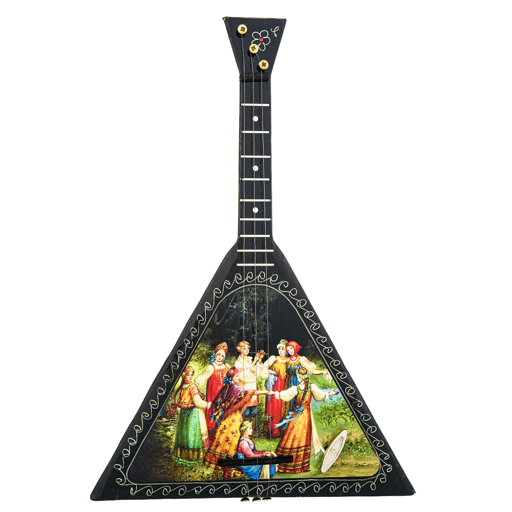 Балалайка сувенирная с росписью «Хоровод» - интернет магазин Русь Велика я 