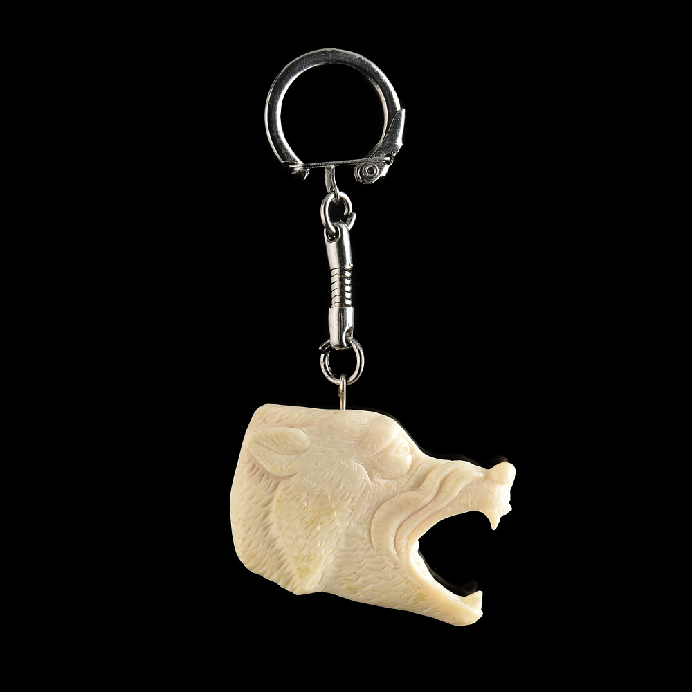 Брелок из бивня мамонта «Бурый медведь» - интернет магазин Русь Велика я фото 2