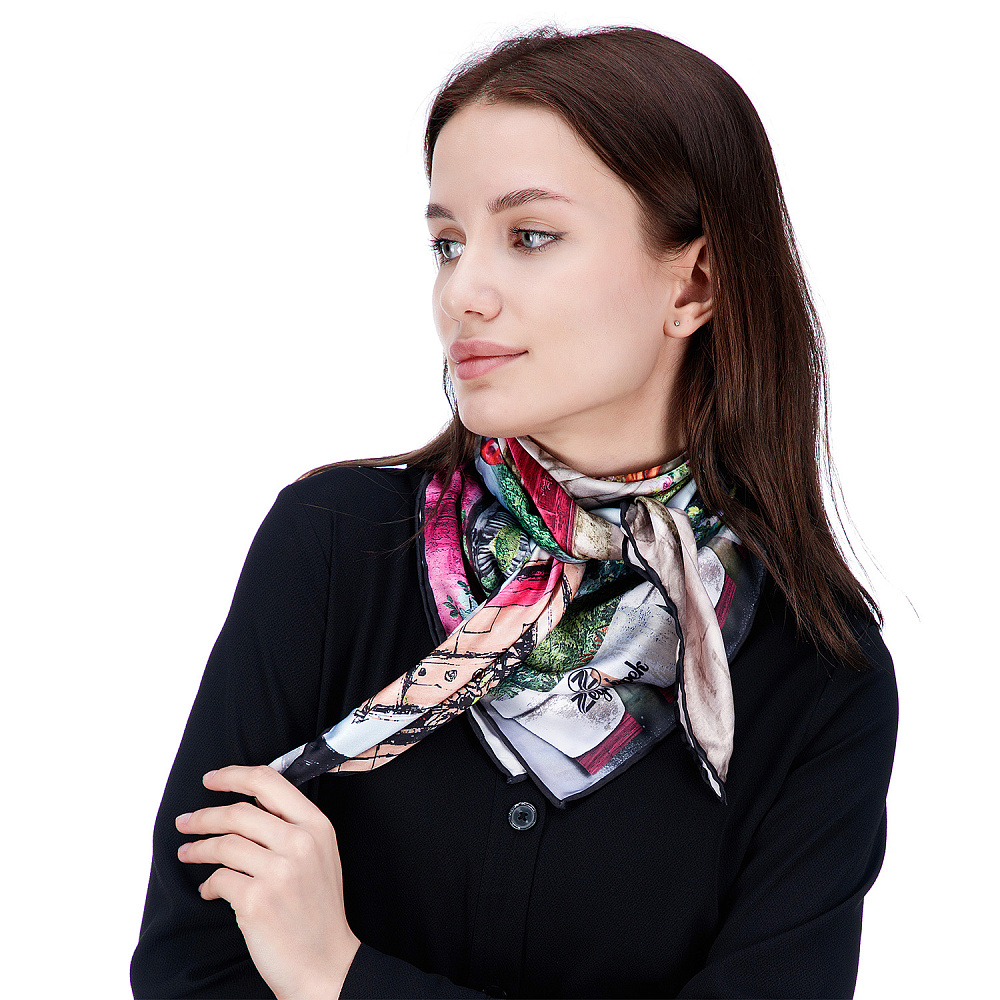 Платок шелковый 89х89 см - интернет магазин Русь Велика я фото 9