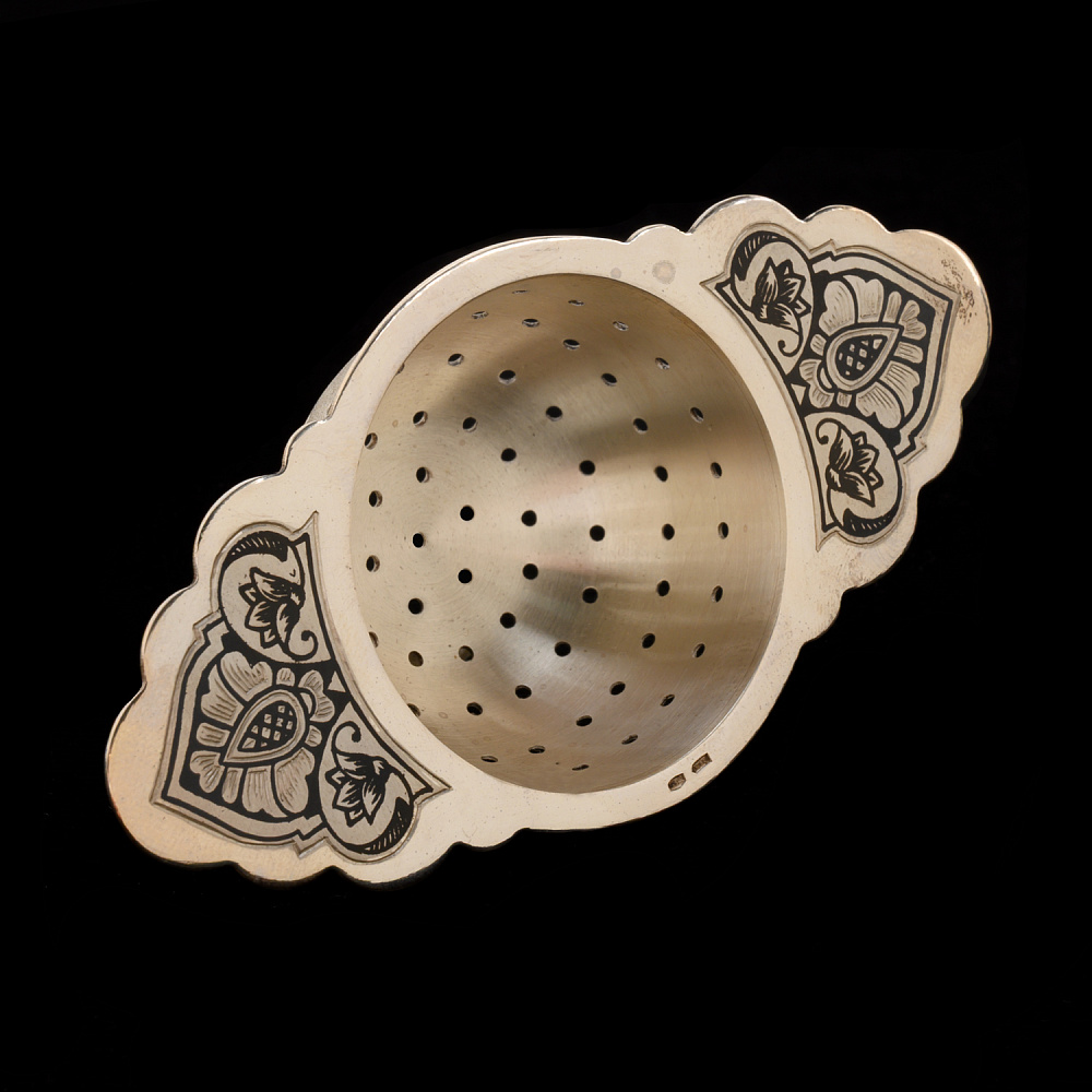 Ситечко для чая из серебра 925* - интернет магазин Русь Велика я 