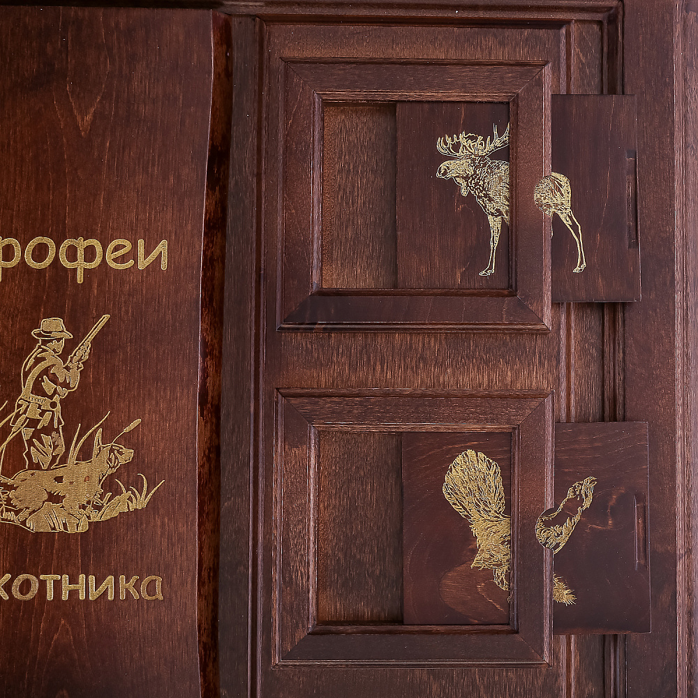 Настенное деревянное панно-щит «Трофеи охотника» - интернет магазин Русь Велика я фото 5