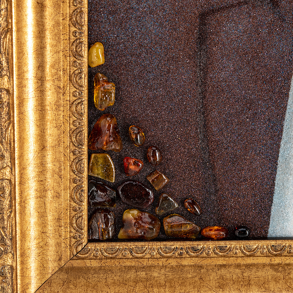 Картина янтарная «В.В.Путин» 40х60 см - интернет магазин Русь Велика я фото 3