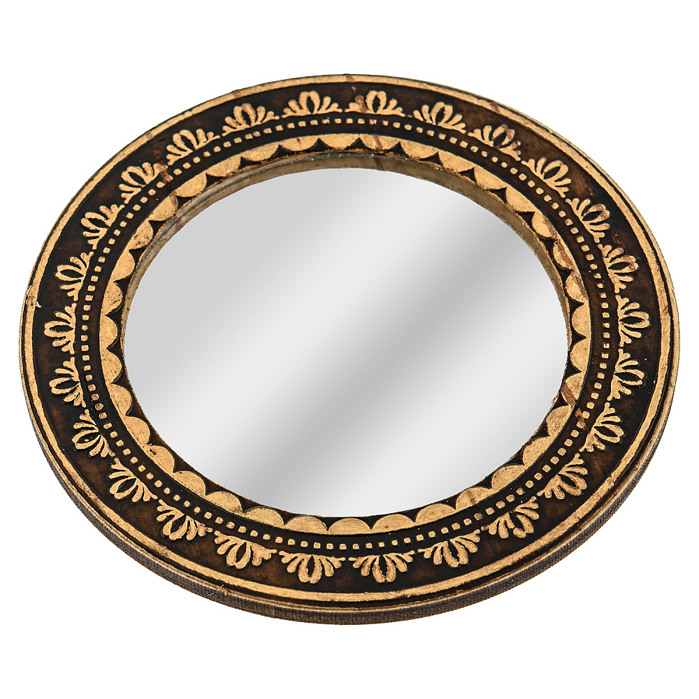 Зеркало в оправе из бересты «Дружба» - интернет магазин Русь Велика я 