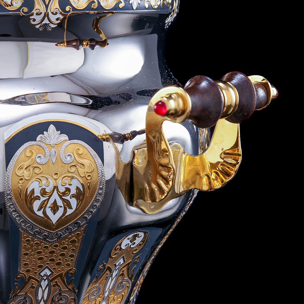 Самовар электрический 3л с позолотой. Златоуст - интернет магазин Русь Велика я фото 7