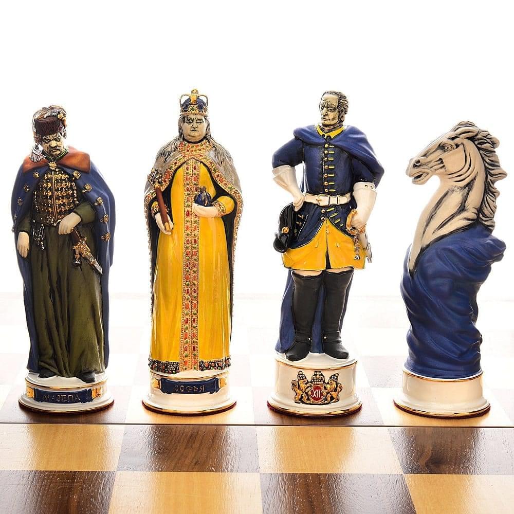 Шахматы из фарфора коллекционные  «Петр под Полтавой» эксклюзив - интернет магазин Русь Велика я фото 5