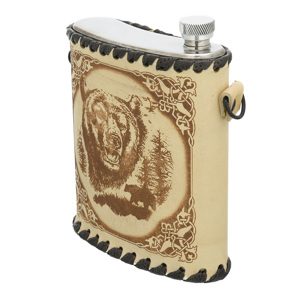 Фляга 0,5 л «Медведь» - интернет магазин Русь Велика я фото 1