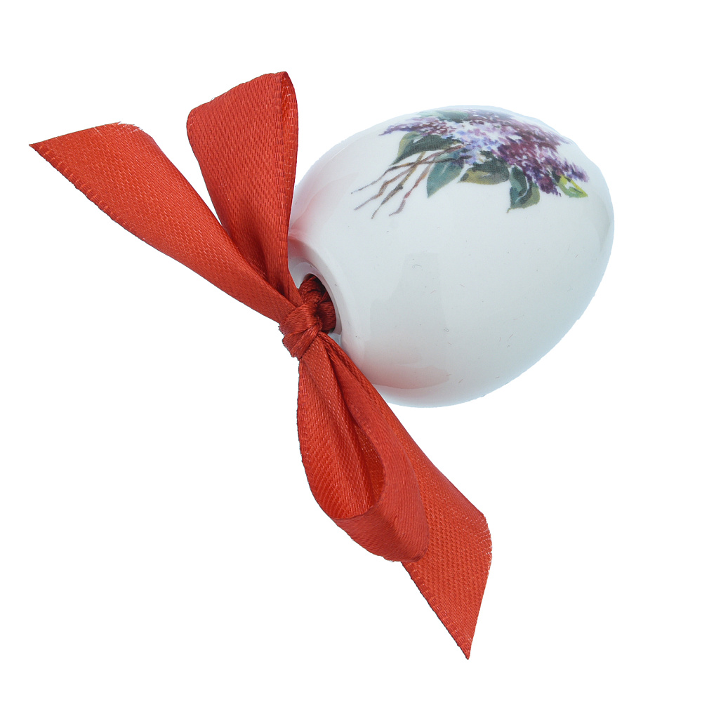 Яйцо пасхальное с бантом. Гжель - интернет магазин Русь Велика я фото 1