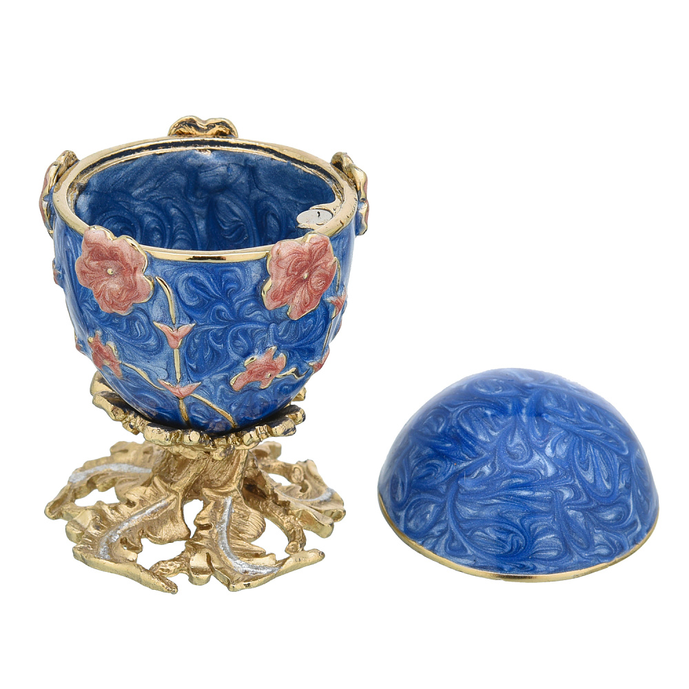 Шкатулка яйцо пасхальное «Маки». Фаберже - интернет магазин Русь Велика я фото 2