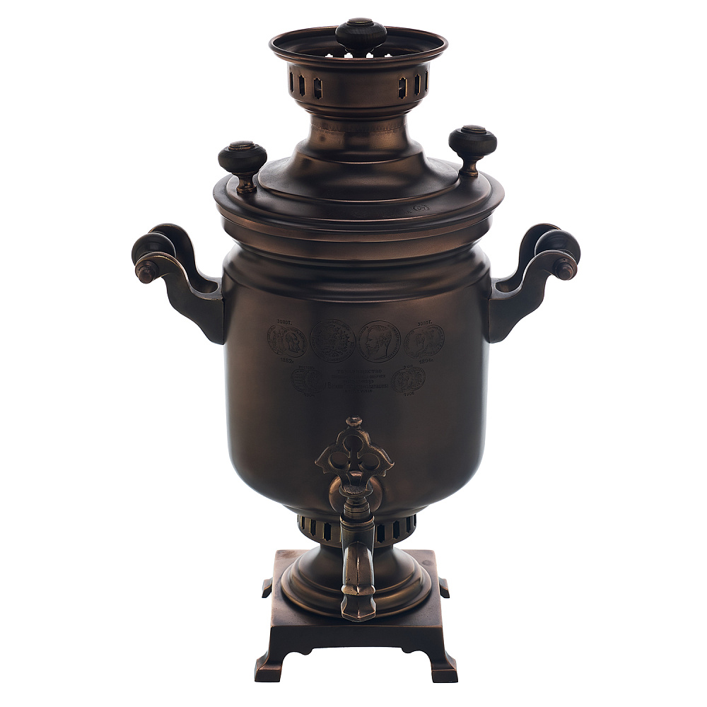 Самовар жаровой 3 л медальный. Клейма Баташева - интернет магазин Русь Велика я фото 1