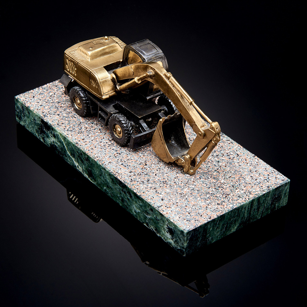 Бронзовая статуэтка техники «Экскаватор» - интернет магазин Русь Велика я фото 2