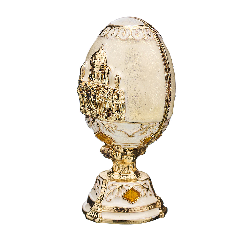 Пасхальное яйцо-шкатулка «Храм Христа Спасителя». Традиции Фаберже - интернет магазин Русь Велика я фото 2