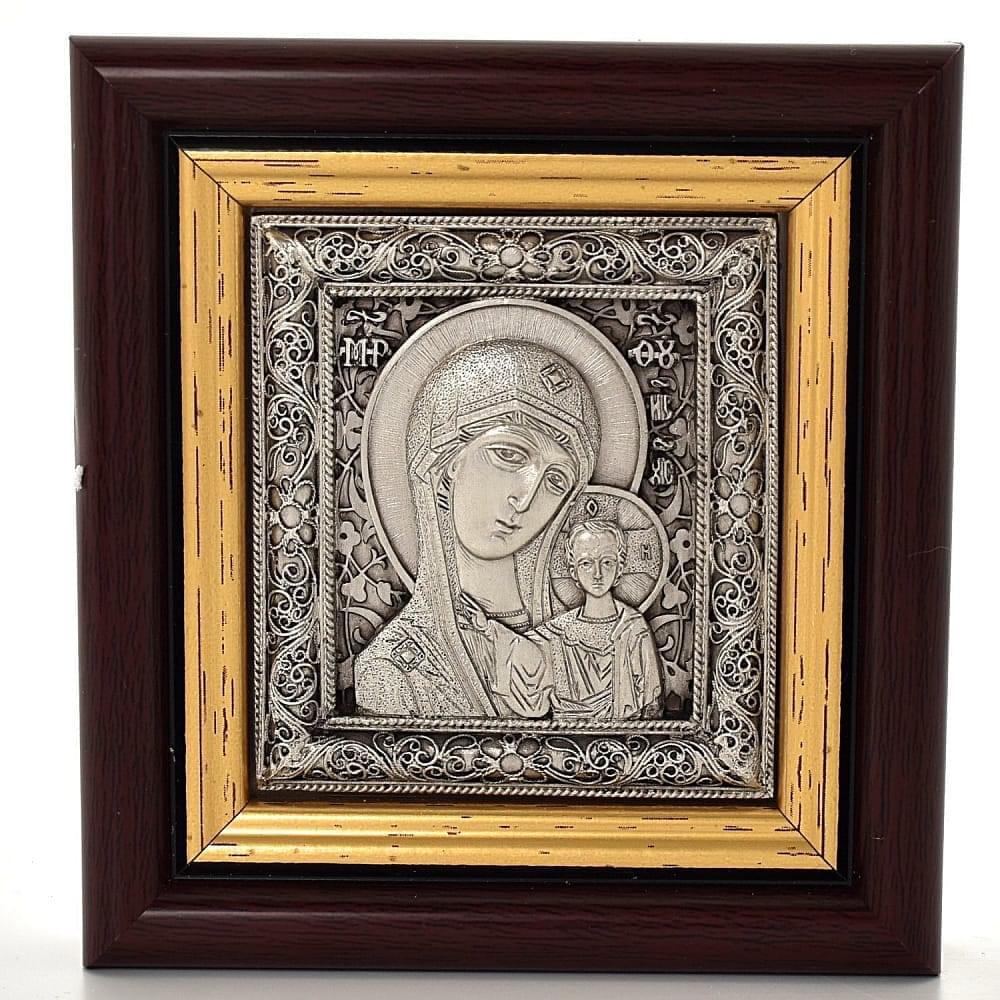 Икона «Казанская Божия Матерь» 7 х 8 см - интернет магазин Русь Велика я 