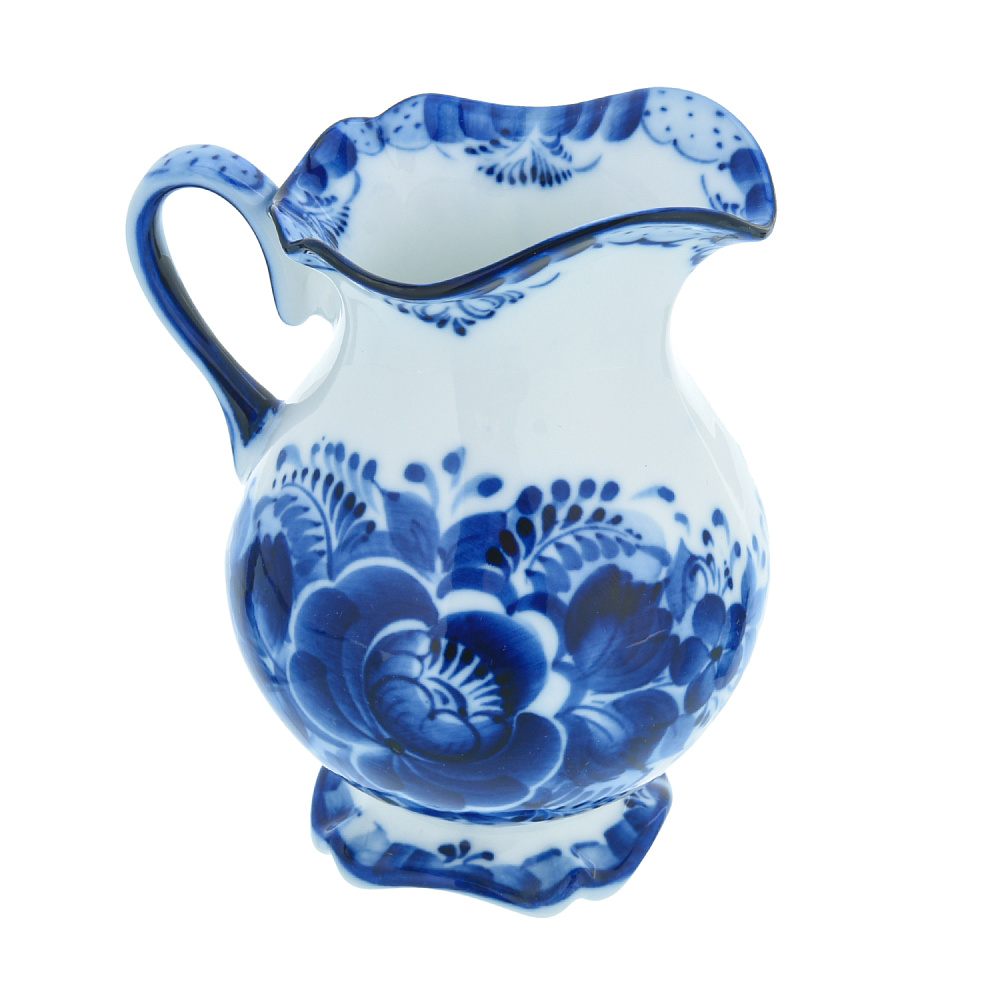 Кофейный сервиз на 6 персон «Тюльпан». Гжель - интернет магазин Русь Велика я фото 3