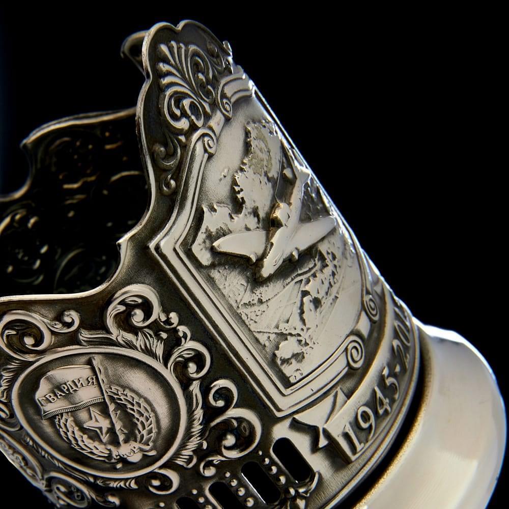 Подстаканник «Победа. 70 лет. Самолет» - интернет магазин Русь Велика я фото 5