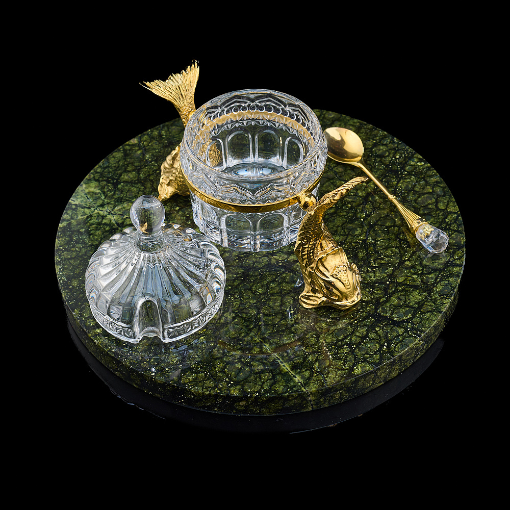 Икорница с рюмками «Рыба-кит». Златоуст - интернет магазин Русь Велика я фото 4