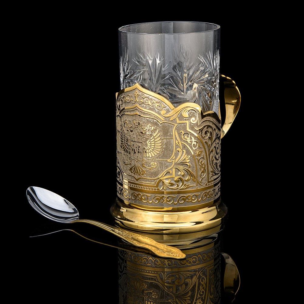 Подстаканник «Герб РФ». Златоуст - интернет магазин Русь Велика я фото 1